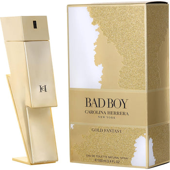 Ch bad boy gold fantasy by carolina herrera edt spray 3.4 oz (collector's edition 2022)